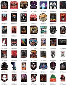 img 1 attached to 🌟 108 pcs/Pack Star Wars Themed Cool Vsco Stickers | Non-repetitive Vinyl Stickers for Skateboard, Guitar, Travel Case | Water Bottle, Laptop, Luggage, Bike & Bicycle Stickers