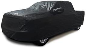 img 3 attached to Xtrashield 100% Sunblock Custom Fit Car Cover for 2000-2018 Chevy Silverado 1500 Crew Cab - Short Bed Box Truck Cover Black