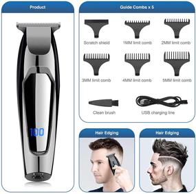 img 1 attached to Professional Clippers Cordless Rechargable Suitable