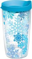 ❄️ tervis 1173287 snowflakes tumbler turquoise: the perfect cold-drink companion! логотип