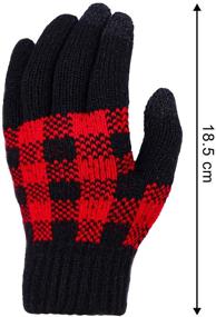 img 2 attached to 🧤 Touchscreen Stretch Knitted Cooraby Gloves – Boys' Cold Weather Accessories