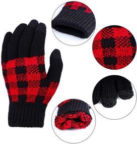 img 3 attached to 🧤 Touchscreen Stretch Knitted Cooraby Gloves – Boys' Cold Weather Accessories