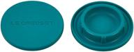 🧂 le creuset caribbean 2 1/2-inch silicone mill caps logo