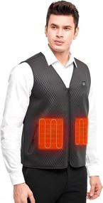 img 3 attached to 🧥 Optimized PKSTONE Heated Vest – Lightweight Electric Heated Vest for Outdoor fishing and Hunting, Machine Washable – Ideal for Men & Women