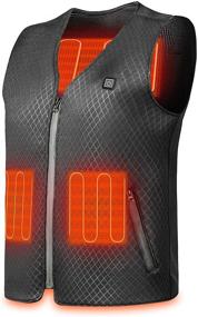 img 4 attached to 🧥 Optimized PKSTONE Heated Vest – Lightweight Electric Heated Vest for Outdoor fishing and Hunting, Machine Washable – Ideal for Men & Women