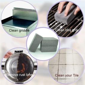 img 1 attached to 🧽 MARYTON Griddle Grill Cleaning Stone - Set of 3 Pumice Cleaning Bricks for Effective Stain and BBQ Grease Removal