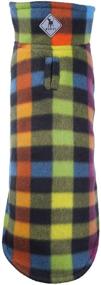 img 3 attached to 🐾 The Worthy Dog Fargo Plaid Wind Resistant Reversible Fleece Jacket - Ideal Fall & Winter Outerwear for Small, Medium, and Large Pets in Green