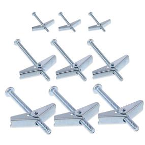 img 4 attached to 15-Piece Toggle Bolt and Wing Nut Kit for Hanging Heavy Items on Drywall - Heavy-Duty Toggle Anchors