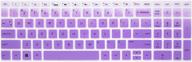 💜 клавиатурная пленка с ярким исполнением для hp pavilion x360, envy x360, spectre x360 и pavilion 15 & 17 series - фиолетовый омбрé логотип