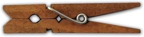 img 2 attached to 🪴 LWR CRAFTS Wooden Small Clothespins 1-7/8" 4.8cm 50 Pieces Per Pack (Jacobean): Durable and Delightful Clothespin Set for Various Uses