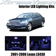 усовершенствуйте свой lexus ls430 2001-2006 с набором синих led-ламп xtremevision для интерьера | 9-комплект + инструменты для установки логотип