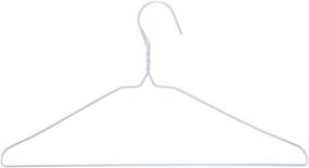 img 1 attached to 🪡 Durable White Wire Metal Hangers, 36-Pack: Long Lasting Vinyl Coated, Standard Adult Size, Made in the USA