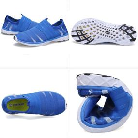 img 3 attached to 👟 GLOBTOUCH Athletic Quick Drying Girls' Shoes - Deep M, DKSX