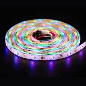 img 3 attached to BTF-LIGHTING WS2815: Upgraded WS2812B 16.4ft RGB LED Strip Light | Magic Dream Color, Individually Addressable, Waterproof & Flexible | 150 Pixels, DC12V