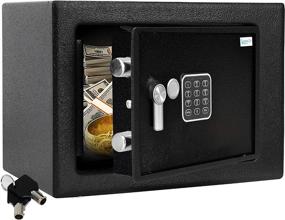 img 4 attached to 🔒 SereneLife SLSFE15 - Home Security Electronic Lock Box - Safe with Mechanical Override, Digital Combination Lock Safe - LED Low Battery Indicator - Includes Mounting Bolts, Keys & (4) x ‘AA’ Batteries