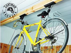 img 3 attached to 🚲 Cartman Garage Ceiling-Mounted Bike Lift - 2 Pack, Mountain Bicycle Hoist