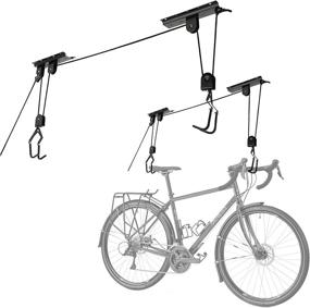 img 4 attached to 🚲 Cartman Garage Ceiling-Mounted Bike Lift - 2 Pack, Mountain Bicycle Hoist