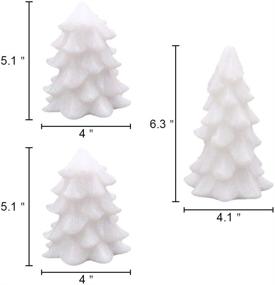 img 3 attached to 🎄 Wondise Color Changing Flameless Flickering Candles: Set of 3 Christmas Tree Shaped LED Candles for Delightful Christmas Home Decoration