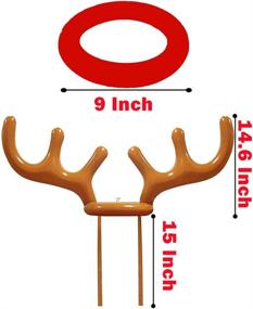 img 2 attached to MeiGuiSha Inflatable Reindeer Christmas Antlers Sports & Fitness