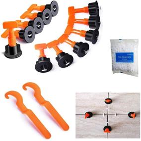 img 4 attached to YIYATOO 100pcs Tile Leveler Spacers and 500PCS 2mm Tile Spacer Set, Tile Leveling System with Special Wrench, Reusable Spacer Flooring Leveling System for Building Walls & Floors