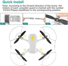 img 2 attached to ✈️ Mavic Mini 2 Propeller Guard: Enhance Safety & Compatibility for DJI Mini 2/Mavic Mini/Mini SE Drones (Upgraded Version)