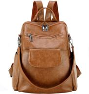 designer backpack waterproof shoulder brown【pu】 women's handbags & wallets for fashion backpacks logo