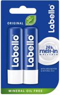 💋 labello classic care lip balm 0.18 oz / 4.8g (pack of 2): hydration and protection for your lips logo