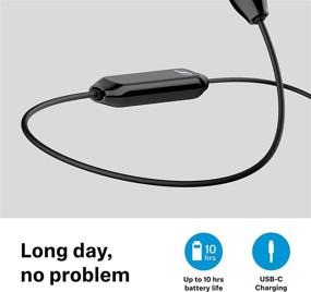 img 2 attached to Sennheiser CX 350BT Black - Bluetooth 5.0 Wireless Headphones with 10-Hour Battery Life, USB-C Fast Charging, Virtual Assistant Button, Two Device Connectivity