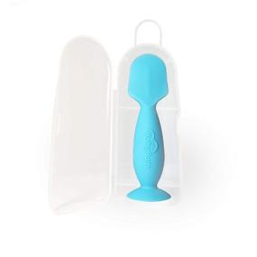 img 1 attached to ⚪️ Soft Silicone Blue Mini BabyBum Diaper Cream Brush - Gentle Diaper Cream Applicator