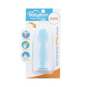 img 4 attached to ⚪️ Soft Silicone Blue Mini BabyBum Diaper Cream Brush - Gentle Diaper Cream Applicator