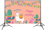 🌵 huayi 7x5ft fiesta theme photography backdrop mexican themed dress-up cactus party alpaca birthday baby shower photocall background banner dress up cake table decoration w-1955 - seo-optimized product name logo