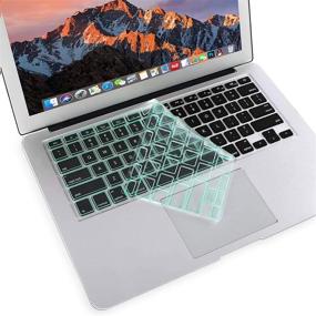 img 4 attached to MOSISO Ultra Thin Keyboard Cover TPU Skin Compatible With MacBook Air 13 Inch A1466 A1369 2010-2017&Amp