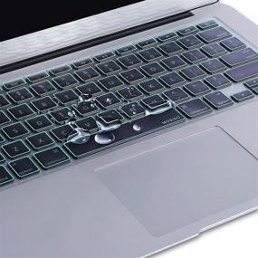 img 3 attached to MOSISO Ultra Thin Keyboard Cover TPU Skin Compatible With MacBook Air 13 Inch A1466 A1369 2010-2017&Amp