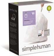 🗑️ simplehuman подстаканник с собственной посадкой, размер g, 30л / 8 галлонов, 50 штук логотип