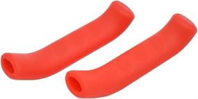 img 2 attached to 🚲 JooFn 5 Pairs Anti-Slip Silicone Sleeve Brake Handle Covers – Universal Type for Mountain Road Bikes, Dead Fly, and More – Enhanced Brake Lever Protection