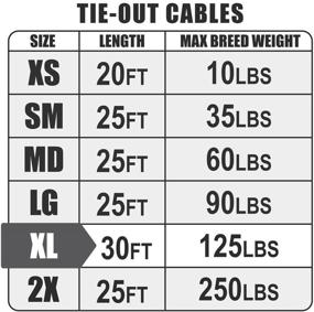 img 3 attached to BV Pet Tie Out Cable: Ultimate Freedom 🐶 for Dogs up to 90/125/250 Pounds, 25/30 Feet Long