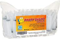 🎉 36-pack party shotz jello shot syringes: large 2oz with caps - ultimate party essentials! logo