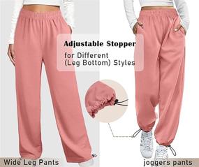 img 3 attached to Womens Bottom Sweatpants Joggers Pockets Sports & Fitness for Running