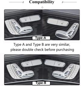 img 3 attached to Enhanced Seat Adjust Control Caps with Crystal Rhinestones for Mercedes-Benz by TopDall