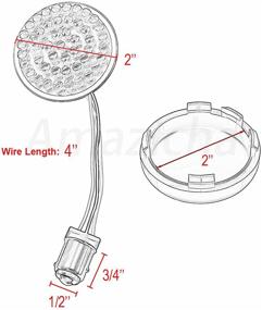 img 3 attached to Amazicha Signals Compatible Softail Sportster Lights & Lighting Accessories