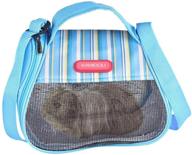 🐾 durable breathable portable small animals carrier bag with strap - ideal for guinea pigs, hamsters, and hedgehogs logo