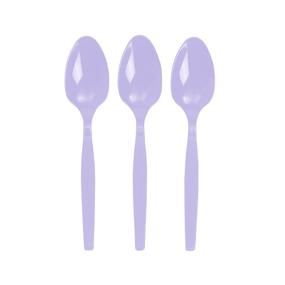 img 1 attached to 🍽️ Lavender Plastic Spoons - Big Pack of 100 ct. - Ideal Party Supply for Events