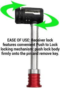 img 1 attached to 🔒 Master Lock Stainless Steel Barbell Receiver Lock - 5/8 in. Fit (1469DAT)