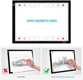 img 1 attached to 🎨 ICETEK A4 LED Light Box Tracer - Ultra-Thin Portable, USB Power Cable, Dimmable Brightness, Ideal for Drawing, Sketching, Animation, X-ray Viewing and Artcraft Tracing