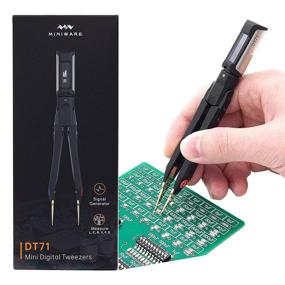 img 4 attached to 🧪 Portable Multimeter Testers DT71 Mini Digital Tweezers | LCR/ESR Meter for SMD Measurement | Resistor, Capacitor, Inductance, Voltage, Frequency, and Diode | Interchangeable Tweezer Tips Included