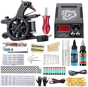 img 4 attached to 🖋️ Solong Tattoo Complete Starter Tattoo Kit: 1 Pro Machine Gun, Ink, Power Supply, Foot Pedal, Needles, Grips, Tips, Blue Soap - TK128-US