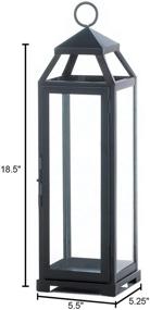 img 3 attached to Black Koehler Large Lean &amp; 🕯️ Sleek Candle Lantern: Enhance your Space with Style