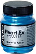 vibrant pearl ex pigment .50 oz duo blue-green #681 - sparkle with stunning brilliance logo