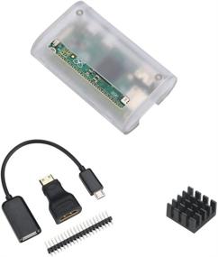 img 4 attached to 🍓 Matte Raspberry Pi Zero Case: Improved Heat Sink & 3-in-1 Adapter Kit, Ideal for Raspberry Pi Zero W