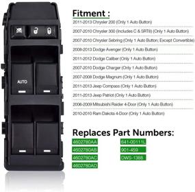 img 2 attached to 4602780AB Выключатель стеклоподъемника слева: Dodge Ram Charger Magnum Caliber Avenger Dokota Chrysler Mitsubishi Raider Compass Patriot-совместимый